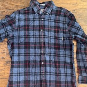 Eddie Bauer Men's Casual Plaid Shirt - Blue, Black, and Red